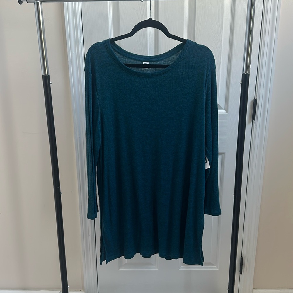 Old Navy Teal Long Sleeve XXL